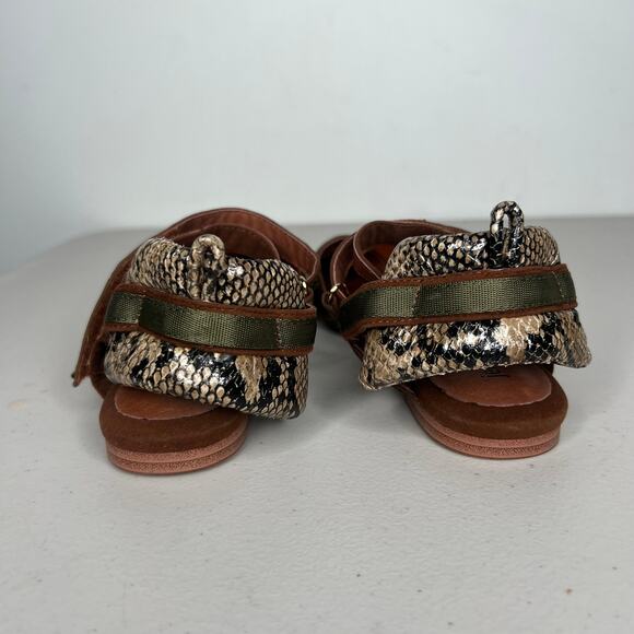 Jeffrey Campbell Python Pointed Toe Flats Size 6 - Picture 5 of 9